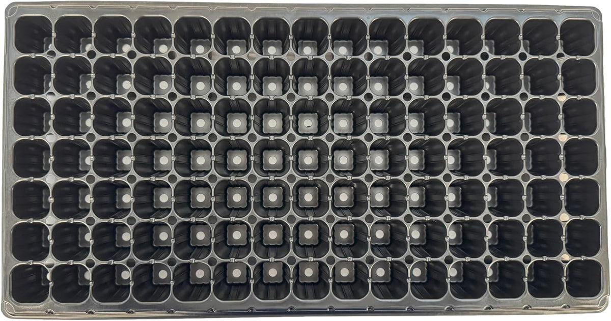105 Cell Seedling Plastic Nursery Trays, 10 Pack, Thick Durable Germination Plug Trays, 1050 Cells