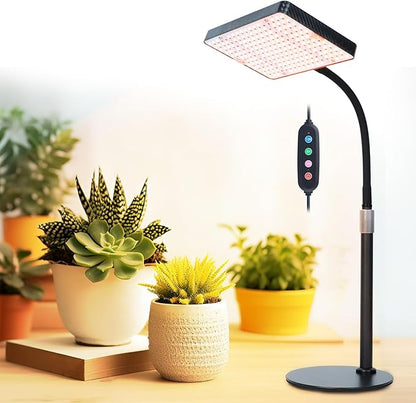 FECiDA Grow Lights for Indoor Plants Full Spectrum, Desk Grow Light, 4/8/12 Hr Timer Table Top