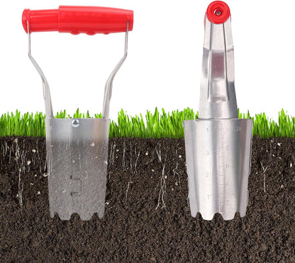 10 Pack Bulb Planter Tool - Bulb Transplanter with Marked Depth, Tulip Bulb Planter Tool