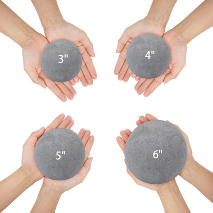 Skyflame Ceramic Balls, Set of 6 Round Fire Stones Set for Indoor and Outdoor Fire Pits or