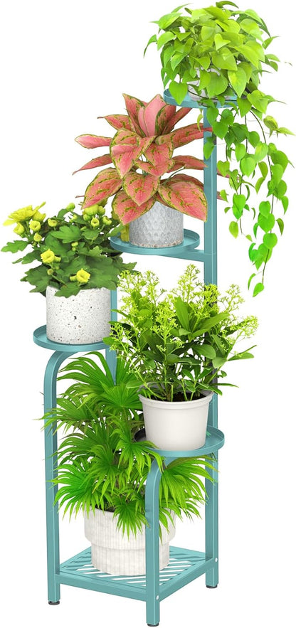 TOSKING 5 Tier Tall Plant Stand Indoor Outdoor, Heavy Duty Corner Shelf for Plants & Decor, Space