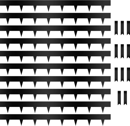 Worth Garden 10-Pack Galvanized Steel Landscape Lawn Edging - 4.5in H Black Powder Coated Bendable