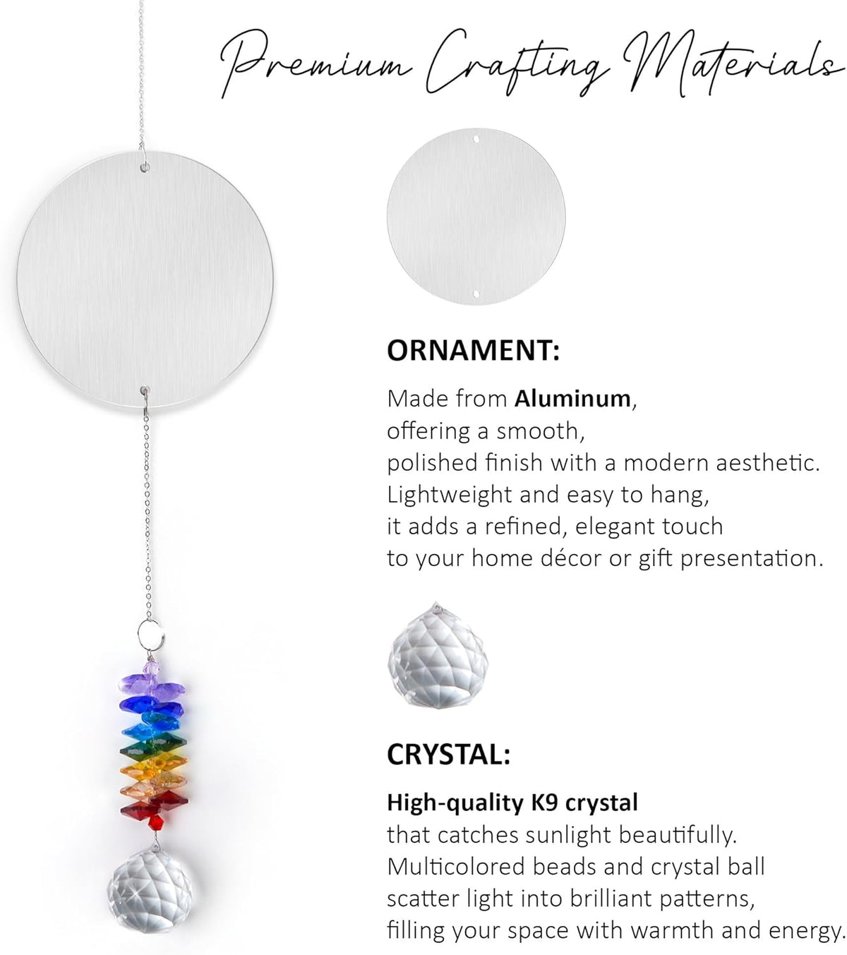 Gifts for Mom - Mom we Love You - Birthday Gift Crystal Suncatcher Rainbow Maker - Hanging Window