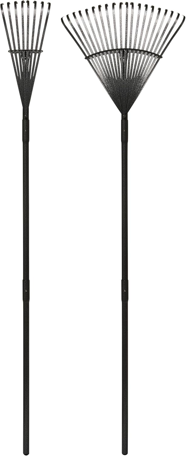 Yard Butler World’s Greatest Rakes | Heavy Duty All Steel Rake with Ergonomic Garden Claw