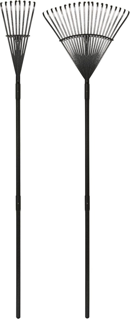 Yard Butler World’s Greatest Rakes | Heavy Duty All Steel Rake with Ergonomic Garden Claw
