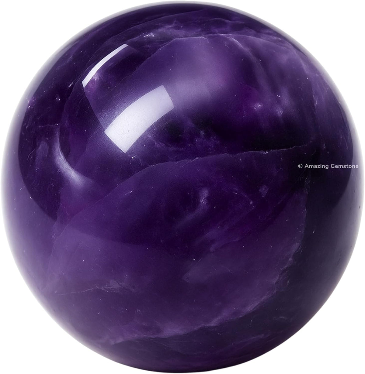 Amazing Gemstone Amethyst Crystal Ball - 1" Inches Crystal Sphere Meditation Balls for Witchcraft