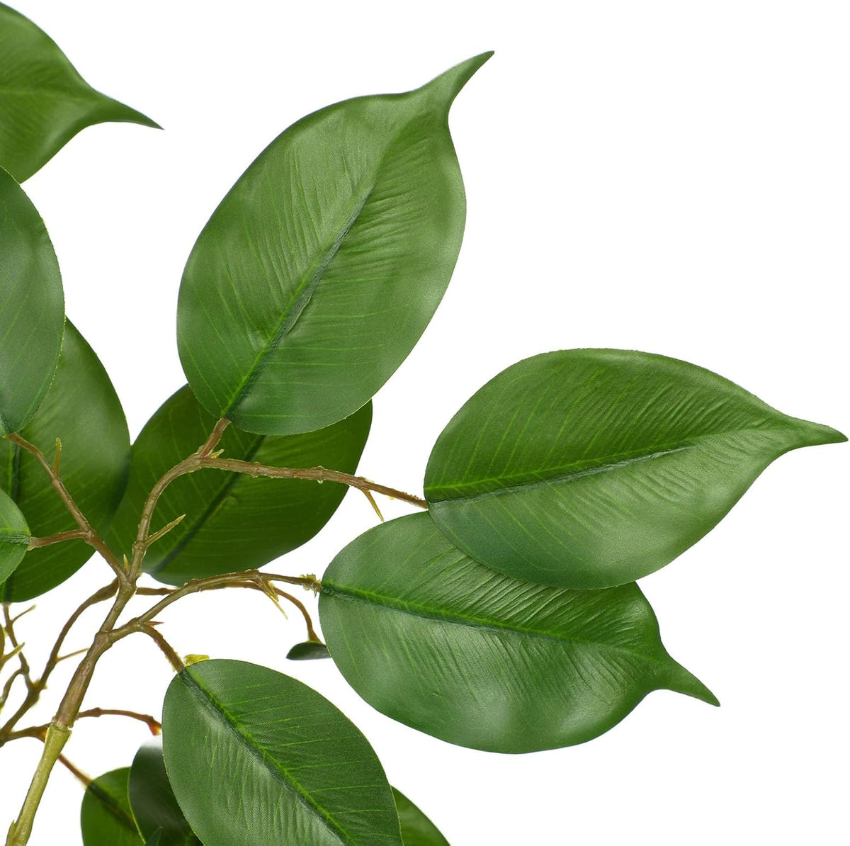 Ficus Leaves Artificial Branches 41.3" Faux Ficus Tree Branches Fake Greenery Plant Spray for Tree