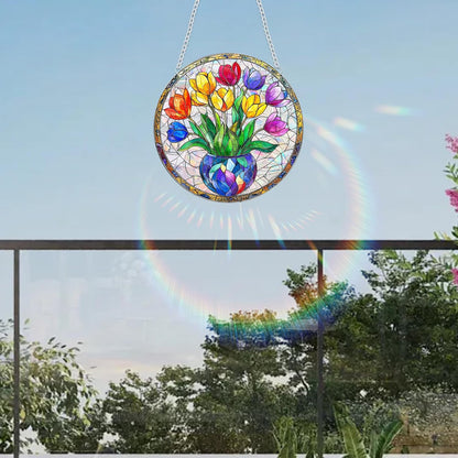 Sun Catchers Indoor Window, Acrylic Rainbow Suncatcher Window Hanging Decoration for Living Room