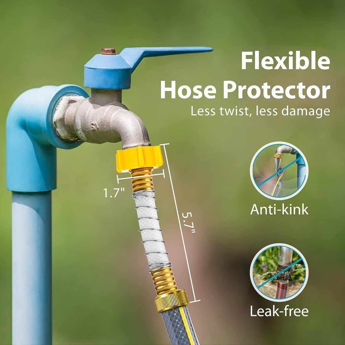 AQUA CREST Garden Hose Water Filter for Plants, Greatly Reduces Chlorine, Odor, Improve Plants