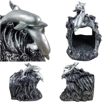 coolboy Dolphin Statue Gutter Downspout Extension Decorative,Animal Garden Statue Outdoor