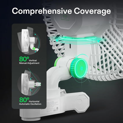 VIVOSUN AeroWave E9 Grow Tent Fan 9", EC Motor, WiFi-Controllable, US Patented Auto Oscillating