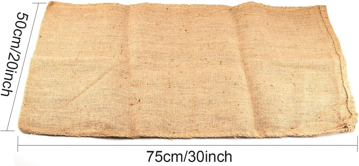 KEILEOHO 5 Pack 30 X 20 Inch Burlap Bags, Large Burlap Sacks, Potato Sack Race Bags for Gardening