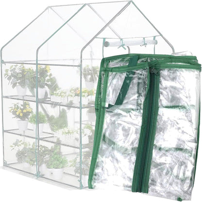 Greenhouse Cover Replacement, 56×56×76 Inches PE Walk-in Greenhouse Cover for Gardening Plants