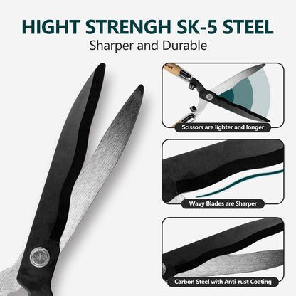 Berry&Bird Garden Hedge Shears,19.88''Heavy Duty Pruning Shear for Trimming Borders and Bushes