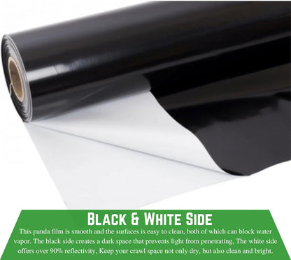 Farm Plastic Supply - Crawl Space Vapor Barrier, 20 mil - Thick Plastic Sheeting, Drop Cloth