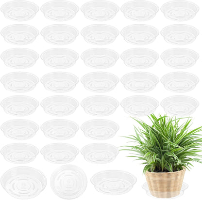 Plant Saucer 40 Pack Plant Trays for Pots 8 Inch Plastic Plant Saucers for Outdoors and Indoors