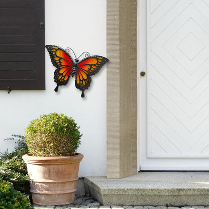 LIFFY Butterfly Wall Decor Butterfly Garden Ornaments Outdoor Indoor Metal Wall Art Decor Home