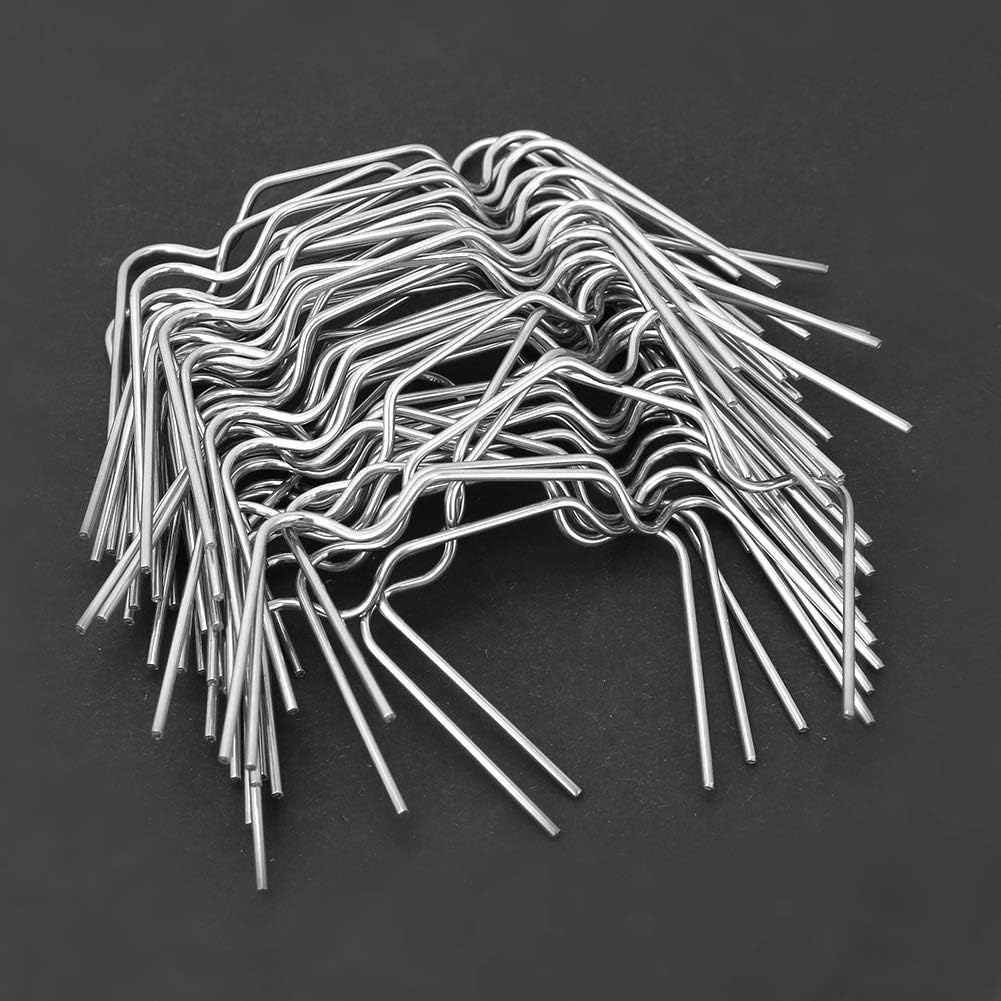 Mumusuki 50 Pack Stainless Steel Greenhouse Clips, Rust Proof Spring Clamps for Plexiglass Panels