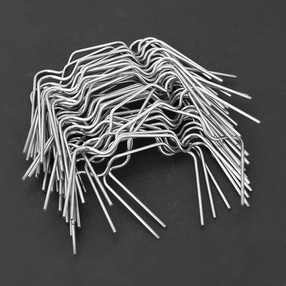Mumusuki 50 Pack Stainless Steel Greenhouse Clips, Rust Proof Spring Clamps for Plexiglass Panels