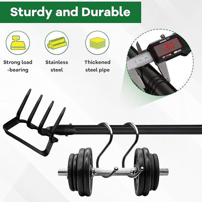 Garden Hoe, 62 Inch Weed Tool, Long Soil Tiller Cultivator, Heavy Duty Metal Stirrup Hoe Weeder