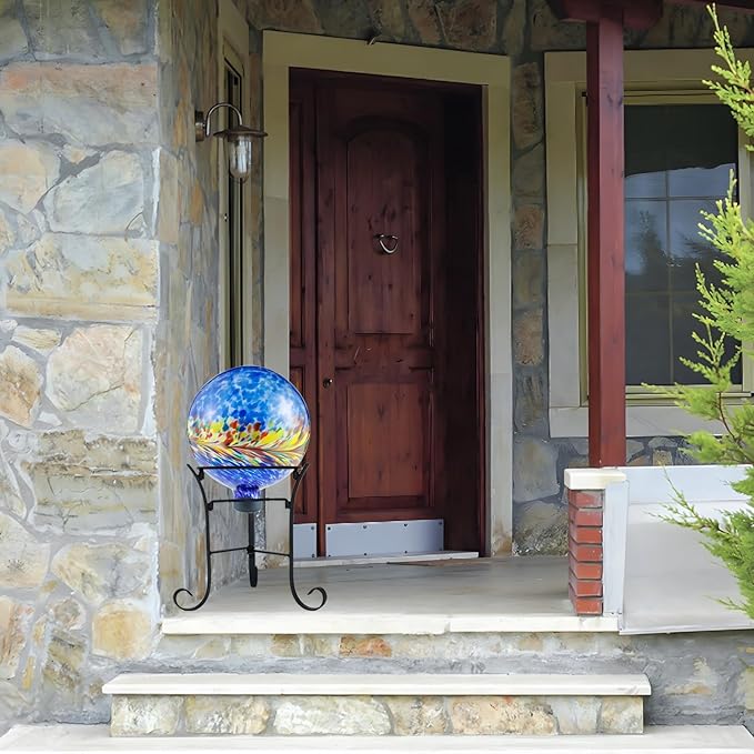 Garden Gazing Ball Stand,Metal Gazing Globe Sphere Stand Holder,for 10 to 12 Inches Metal or Glass