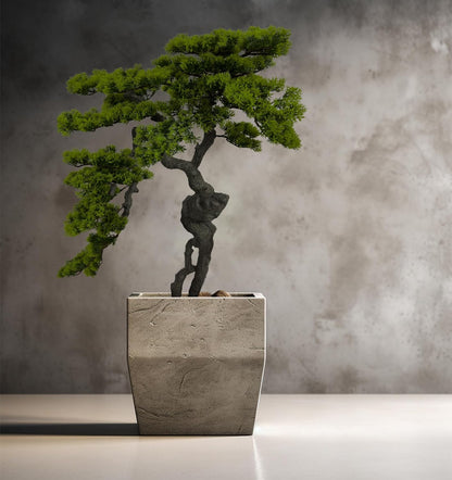 3.5ft（43in） Artificial Bonsai Tree Juniper Faux Plants Indoor Big Fake Plants Decor with Ceramic
