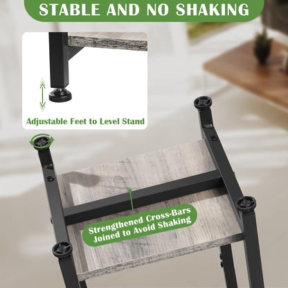 Extra Tall Plant Stand Indoor,40 Inch Plant Stands,2 Tier Metal Plant Stand with Heavy Duty