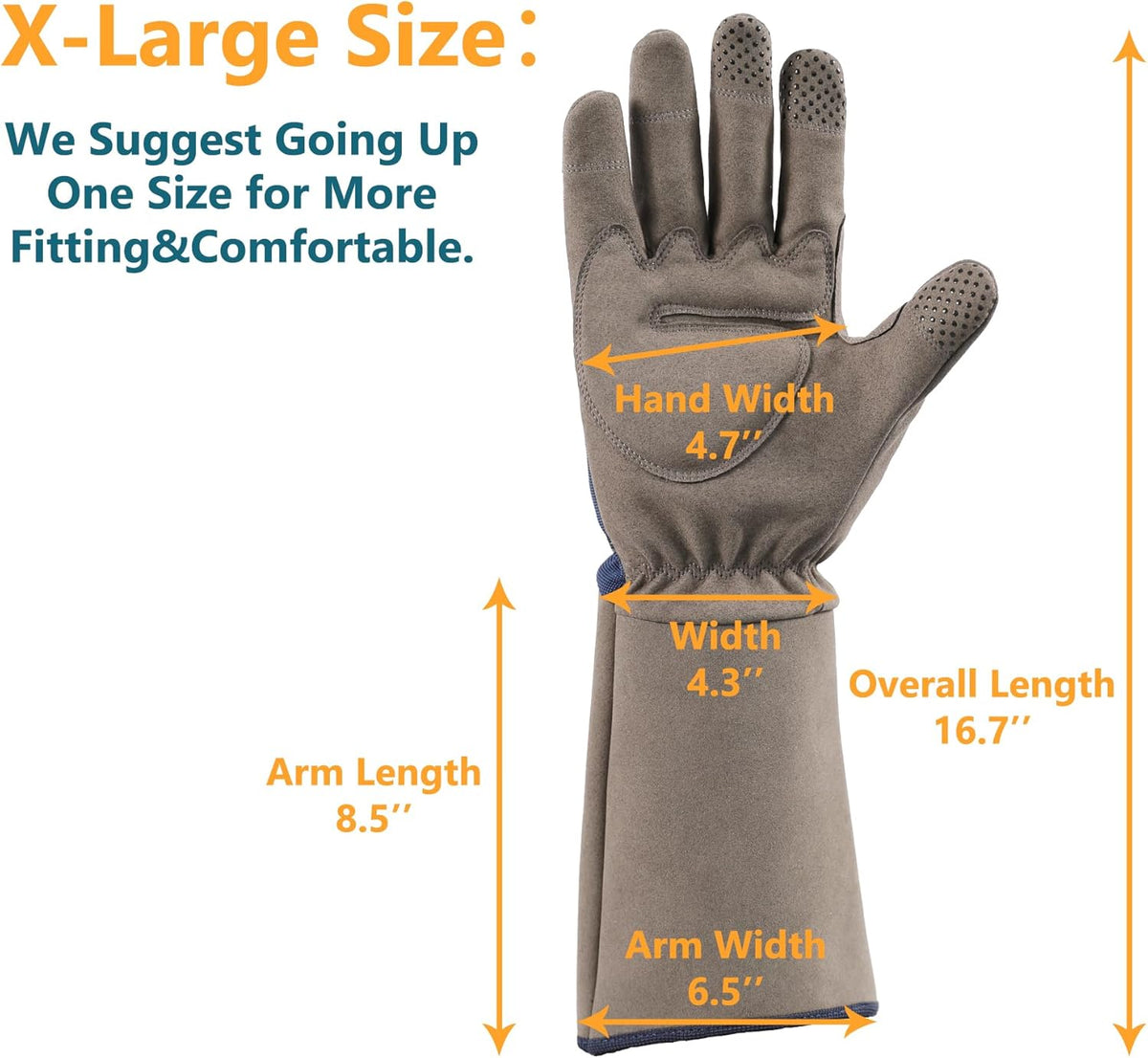 COOLJOB Thorn Proof Rose Pruning Garden Gloves for Men, Long Sleeve Padded Yard Work for Bush