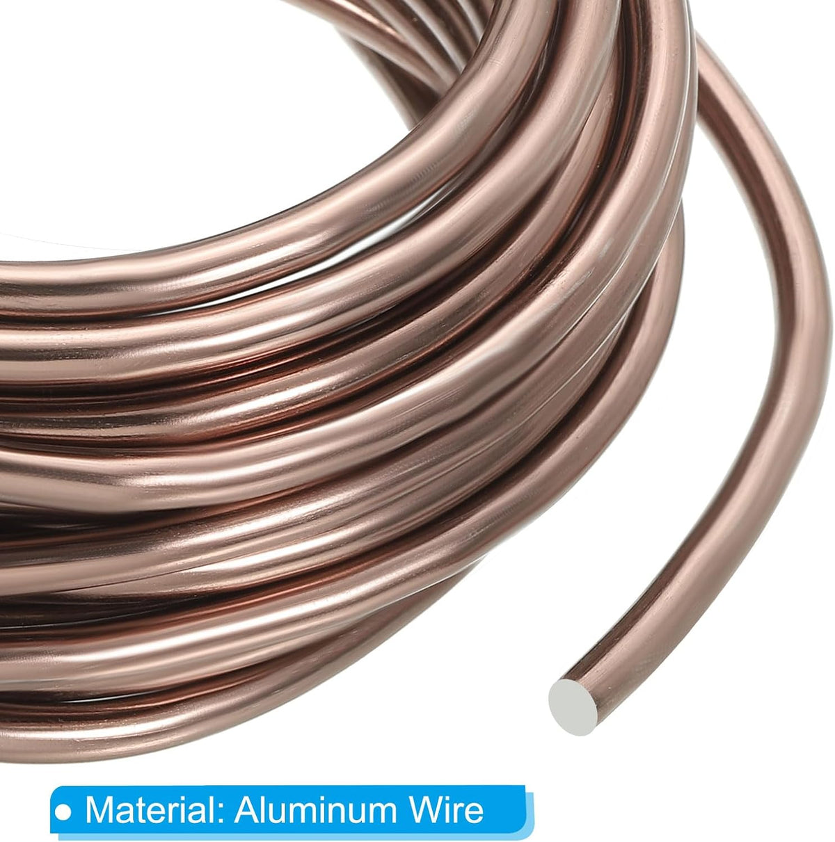 PATIKIL 5mm x 15ft Bonsai Training Wire,Floral Wire Stems Anodized Aluminum Tree Wire for Gardening
