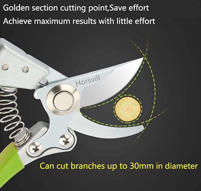Garden Shears, Japanese Pruning Shears for Heavy Duty, Flowers Herbs Grapes Plant and Branch