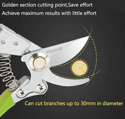 Garden Shears, Japanese Pruning Shears for Heavy Duty, Flowers Herbs Grapes Plant and Branch