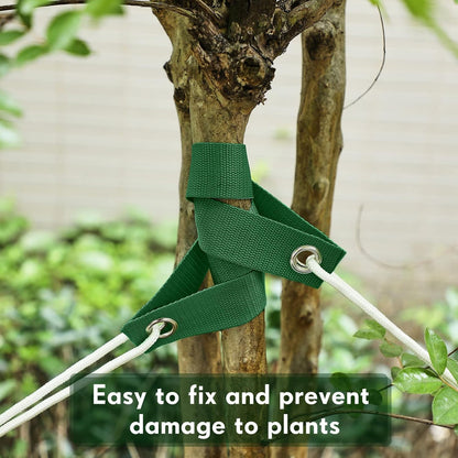 48 Pcs 15.74 Inches Tree Straps for Staking with Grommet Heavy Duty Young Tree and Plant Supports