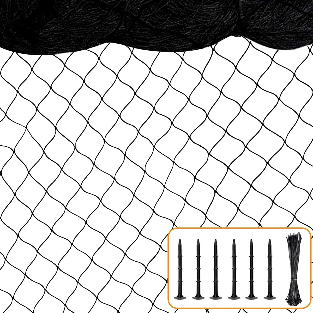 100'x100' Bird Netting for Chicken Coop, Nylon 3/4" Mesh Poultry Netting Chicken Nettings Roof