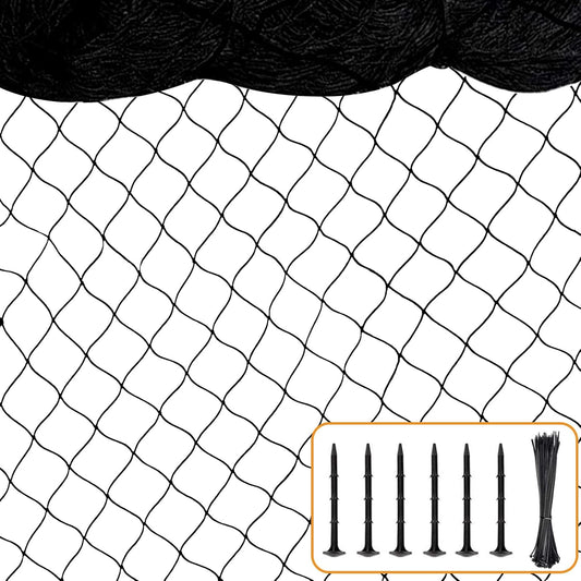 100'x100' Bird Netting for Chicken Coop, Nylon 3/4" Mesh Poultry Netting Chicken Nettings Roof
