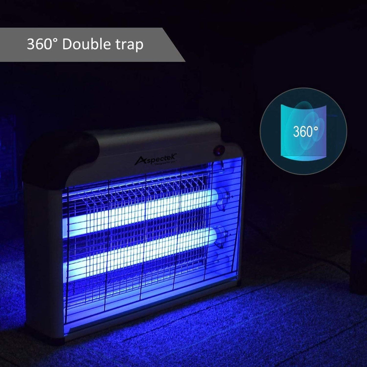 Aspectek 20W Electric Indoor Bug Zapper, Mosquito, Moth, Wasp, Insect Killer, Fly Zapper, Bug Lamp