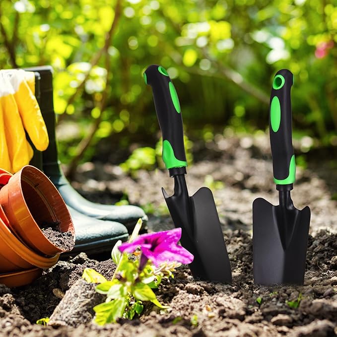 12 Pcs Garden Shovel Aluminum Alloy Heavy Duty Trowel Garden Tool Small Shovels for Digging Metal