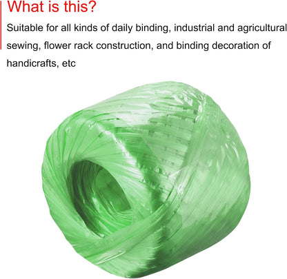 MECCANIXITY Polyester Nylon Plastic Rope Twine Household Bundled for Packing Gardening Craft,150m