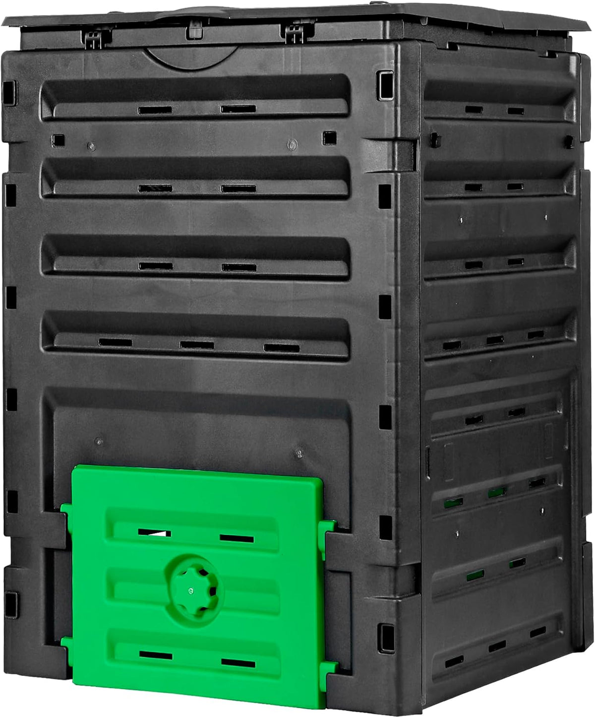 120 Gallon (450L) BPA Free Garden Compost Bin - Easy Assembly, Aerating Outdoor Compost Box for