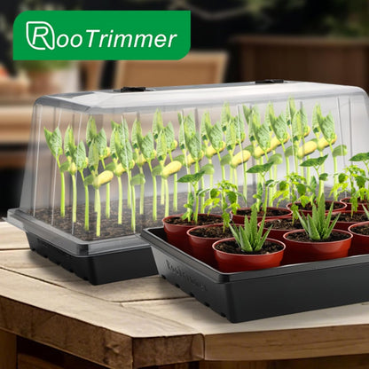 1020 Plant Tray with Tall 7.3'' Dome, 5-Pack Extra Large Seed Starter Tray with Humidity Domes