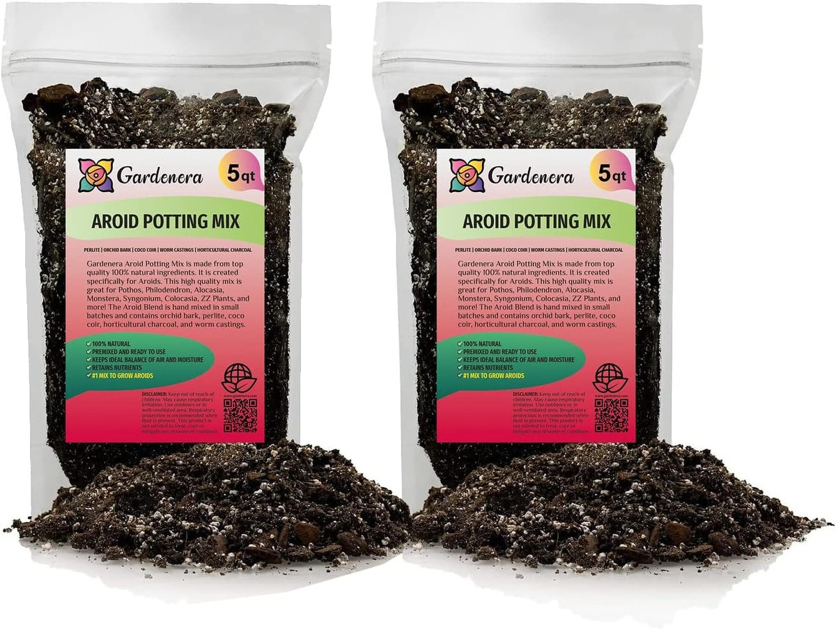 Premium Aroid Potting Mix - 10 Quart - Soil Free Blend for Aroids - Growing Medium for House Plants