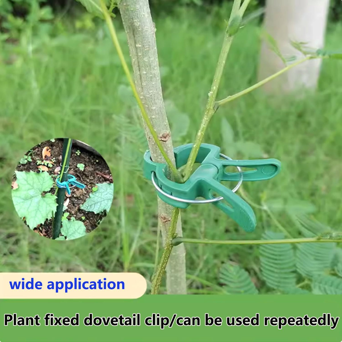 60 Garden Plant Clamps,Plant Support Clamps Hold Plant Stems,for Multi-Purpose Plants Rattan Clamps