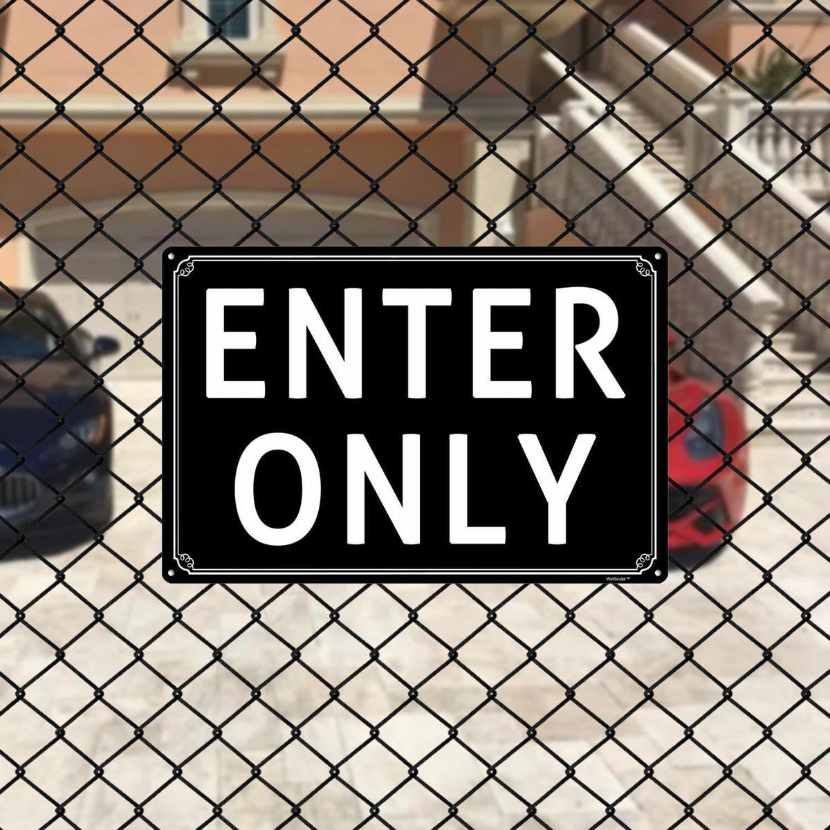 8x12" Enter Only- Do Not Enter Parking Lot Sign - High-Intensity Grade Aluminum, Weatherproof &