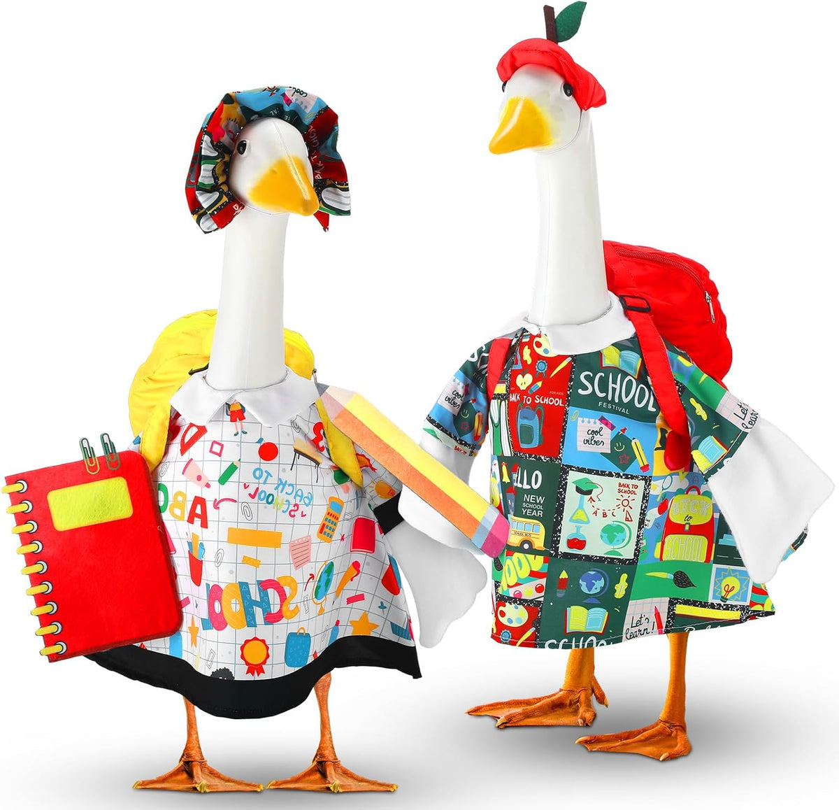 Abbylike Porch Goose Outfits Porch Yard Goose Outfits Clothes Costume Fits Large 23'' Cement for