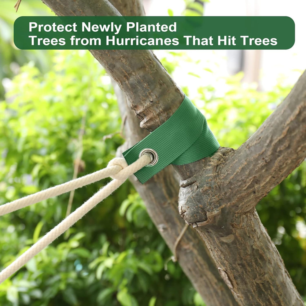 150 PCS Tree Stake Straps, Nylon, Green, Perfect for Staking, Guying, Straightening & Protecting