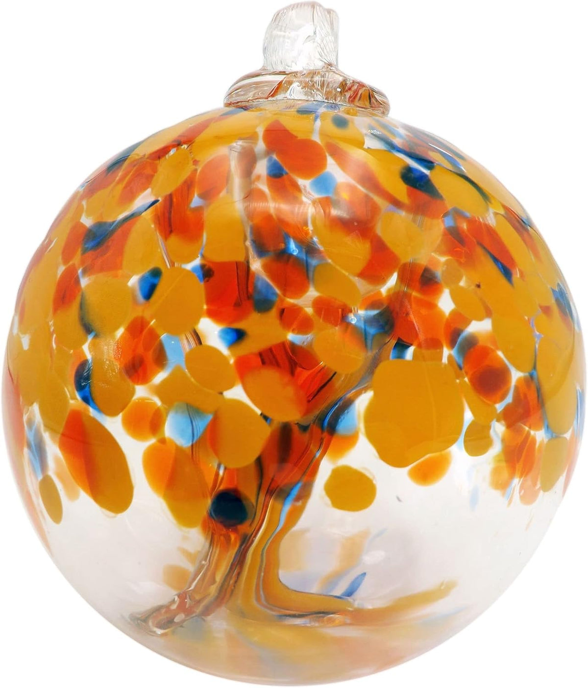 Dale Tiffany Hand Blown Glass, 6" Diameter Aura, Tree of Life Collection, Witch Globe Hanging