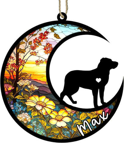 Personalized Dog Memorial, Custom Name Greater Swiss Mountain Dog Christmas Ornament with Name
