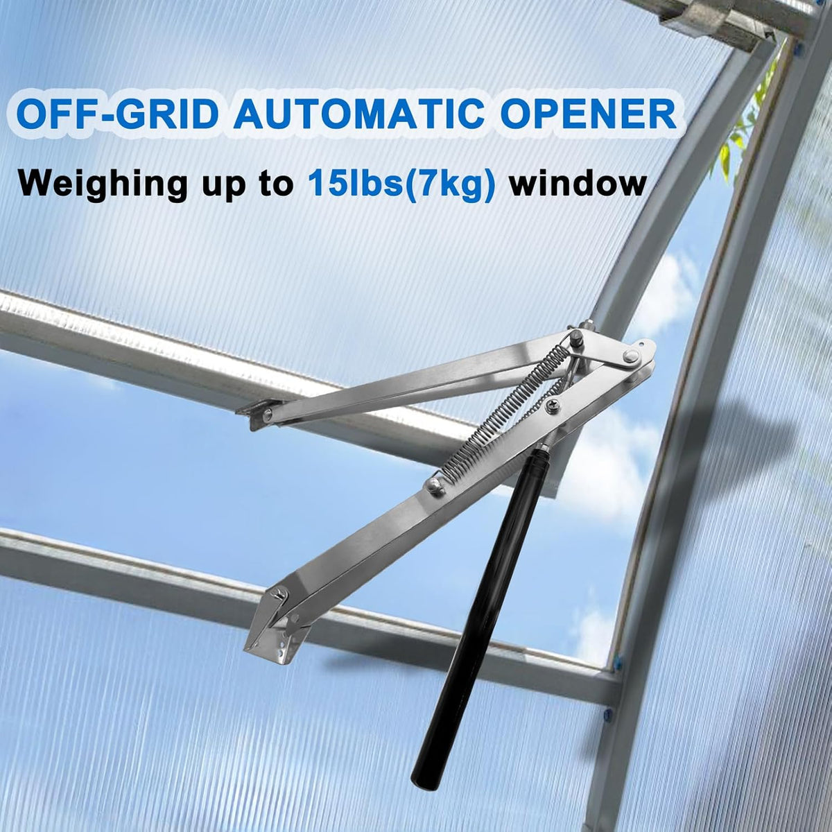 2 Pack Greenhouse Automatic Window Opener Kit - Roof Vent Auto Opener Solar Heat Sensitive