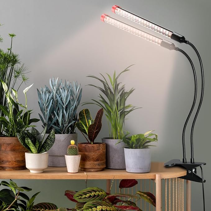 Gamechanger! 18W Power Home Plug, NOT 10W Adapter, FECiDA 2Head Clip Grow Lights for Seed Starting