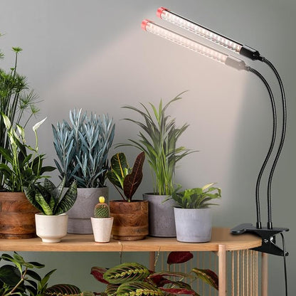 Gamechanger! 18W Power Home Plug, NOT 10W Adapter, FECiDA 2Head Clip Grow Lights for Seed Starting