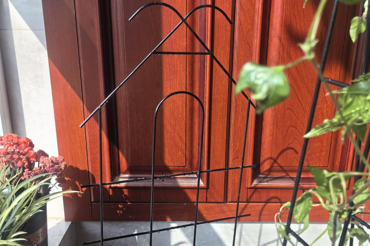 ARIFARO 32'' Metal Garden Trellis Indoor/Outdoor Sturdy Plant Trellis for Potted Plants,House